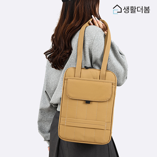 생활더봄 투웨이 세로형 노트북 태블릿 가방 슬림 토트 