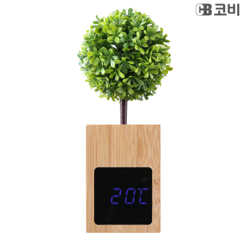 코비 대나무 LED 알람시계 BL50