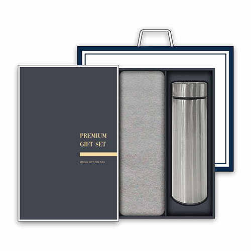 송월 프리미엄 텀블러세트 (뉴컬러무지 1매 + 스마트텀블러 500ml 1