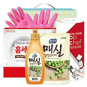 친환경 참그린매실300용기 매실300리필 고무장갑32c