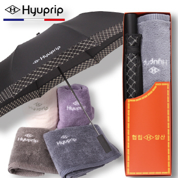 협립 2단 커넥션보다 자동우산+호텔코마타월170g 1P 세트   
