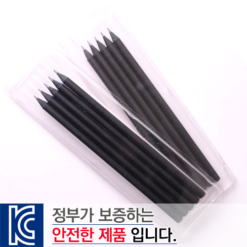 투명사각·흑목원형미두연필5p세트