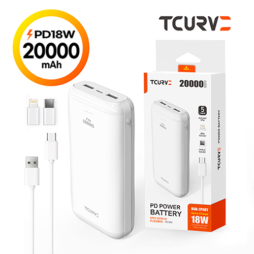 티커브 PD 18W 20000mAh 보조배터리 MP37