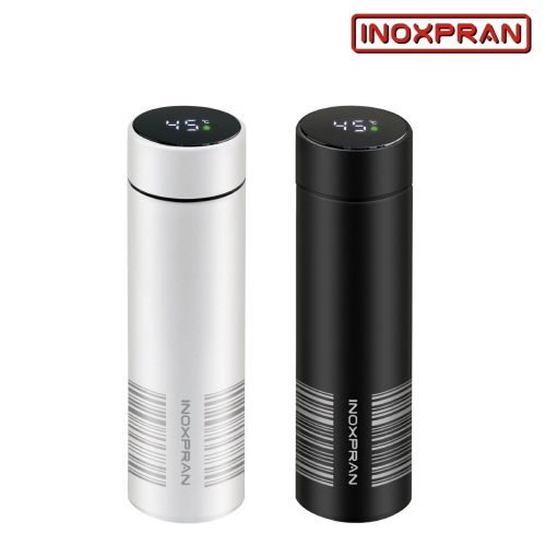 이녹스프랑 스마트 터치미 온도계 녹차망텀블러 450ml