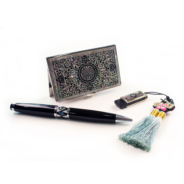 자개 USB 3종세트(무늬당초)-16G