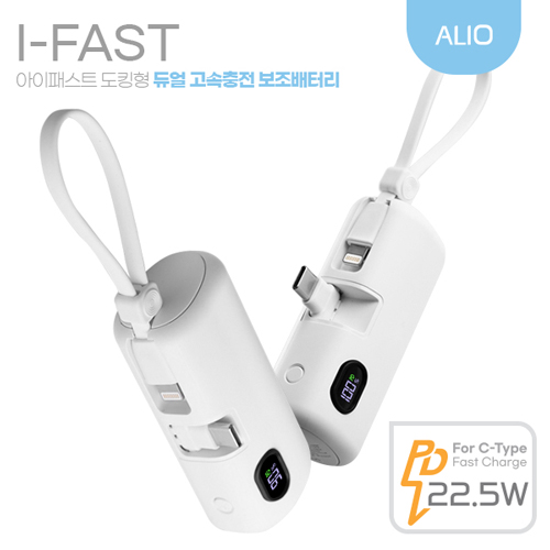 ALIO 도킹액정형 고속충전 PD22.5W 아이패스트 