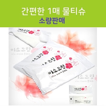 간편한 1매 물티슈 (기성품)