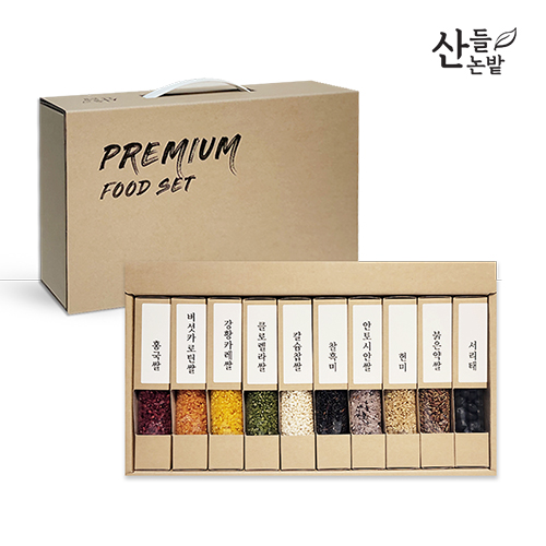 산들논밭 컬러라이스 10종 세트