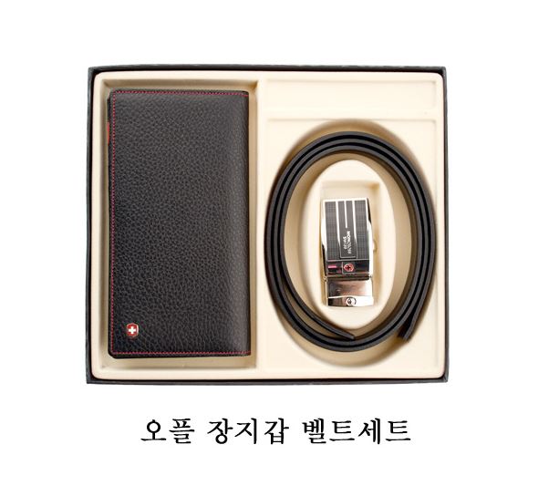 스위스몽크로스 오플 반지갑 벨트세트
