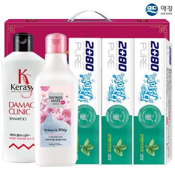 케라시스샴푸 샤워메이트 베이킹소다치약90g3P 5종