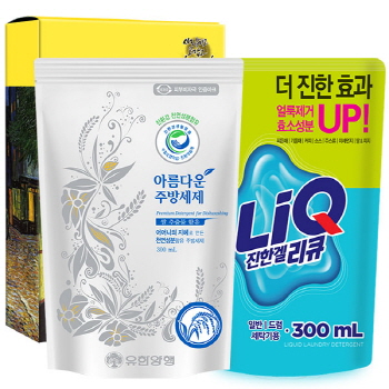 친환경 아름다운주방세제300리필 리큐 2종