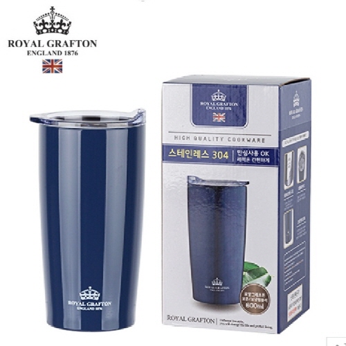 로얄그래프톤 보온보냉 콜드컵 600ML 네이비