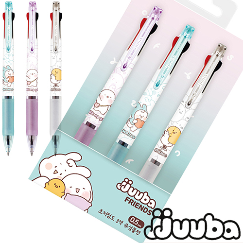 (국산) 쭈바프렌즈 쭈바3볼 (0.5mm) 3색세트