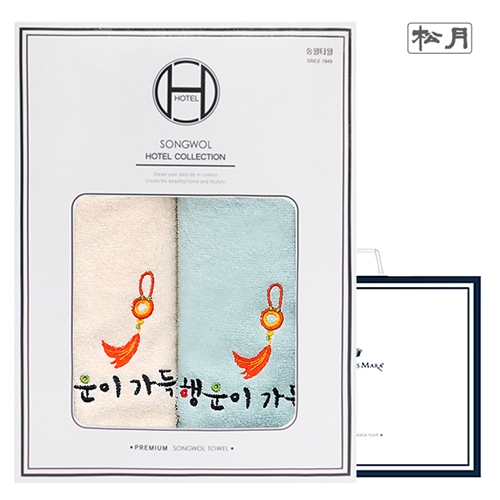 옥행운 130g 2매 선물세트+쇼핑백
