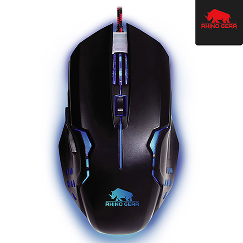 RHINO GEAR RG-GM100 RGB 유선 게이밍 옵티컬 마우스