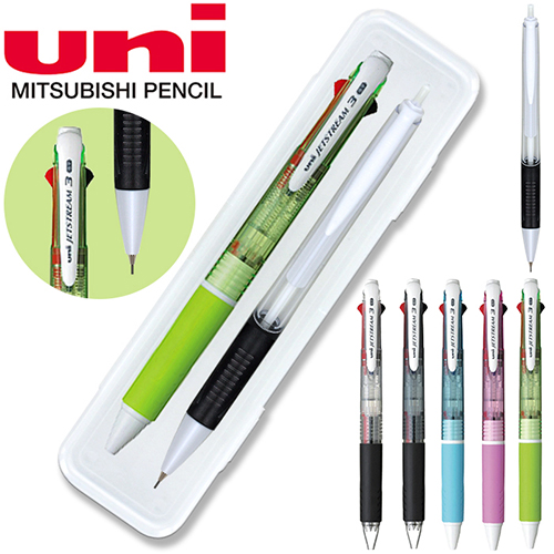 uni_제트스트림 3색 (0.7mm) + 제타 샤프 0