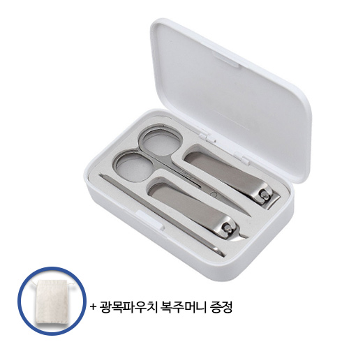 로페리아 손톱깎이4종세트【D/타입】스텐/마그네틱 케이스