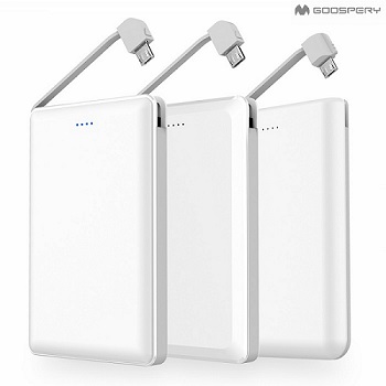 Goospery 슬림 5000mAh 보조배터리