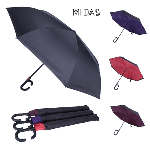 MIDAS  60 거꾸로 자동 솔리드 우산