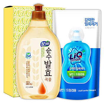친환경 참그린곡물500용기 리큐 2종