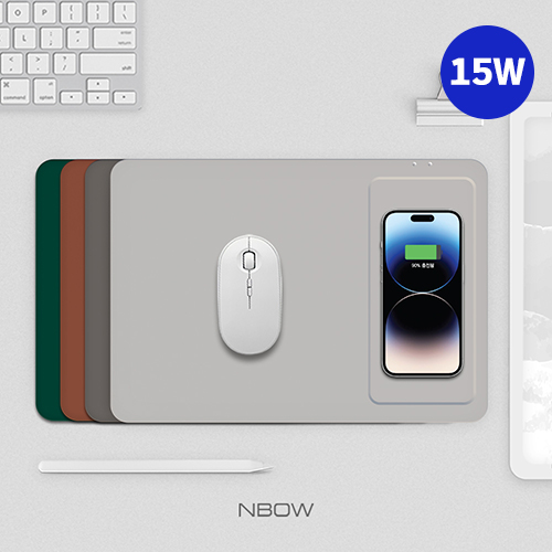 엔보우 WCPADM1 15W 무선충전 마우스패드 (일체