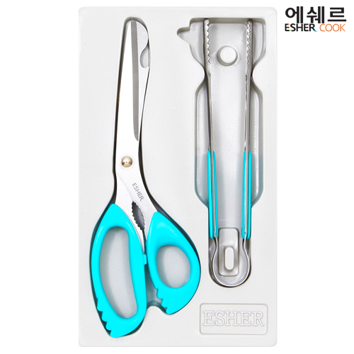 주방 안전가위+집게