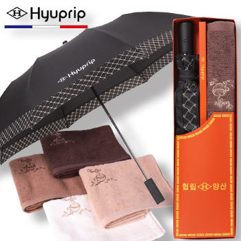 협립 2단 커넥션보다 자동우산+카페타월115g P 세트   