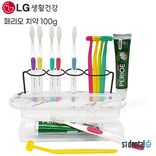 M케이스 LG미세모 페리오치약100g 혀클리너 칫솔치약