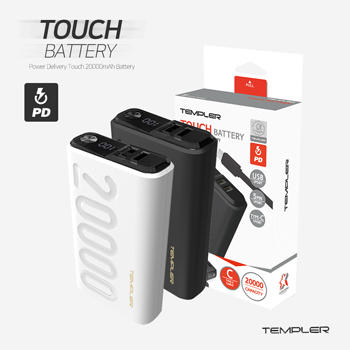 템플러 PD 급속충전 터치 20000mAh QC3.0 
