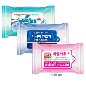 아이스 3종 랜덤 (유광)물향기 물티슈 5~20매
