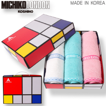 미치코런던 래티스 세면타월 3P세트