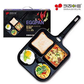 키친아트 4구 에그토스트후라이팬 28cm 1P