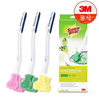 [3M]New향기톡톡 일회용 변기솔 크린 스틱 핸들 1