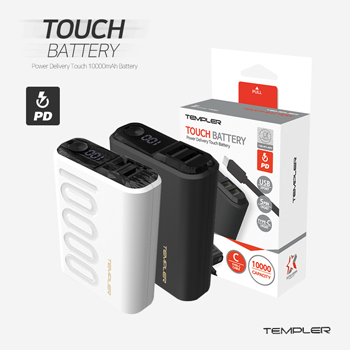 템플러 PD 급속충전 터치 10000mAh QC3.0 
