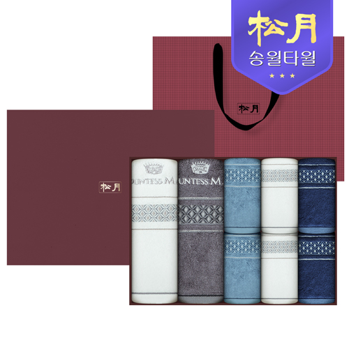 송월 카운테스마라 더블다이아 바스타올 + 세면타올 8P