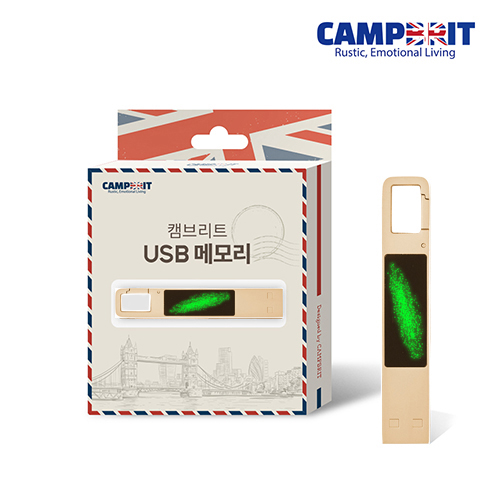 LED  USB2.0 32G GOLD Green Lig