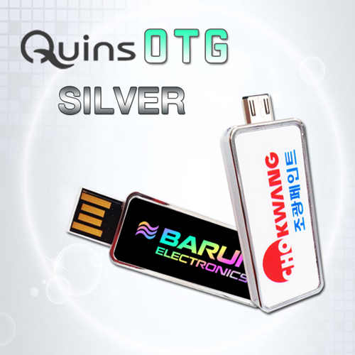 큐인스 OTG 실버 USB 4G~64G