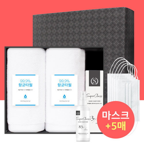코로나 생활안심세트 VM102 (항균타올2P+손소독제1