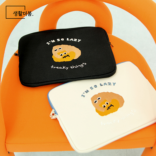 생활더봄 귀여운 캐릭터 노트북 태블릿 파우치 13인치 