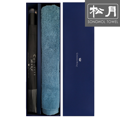 송월 CM 2단 도트보더 우산1p+코마40수무지180g