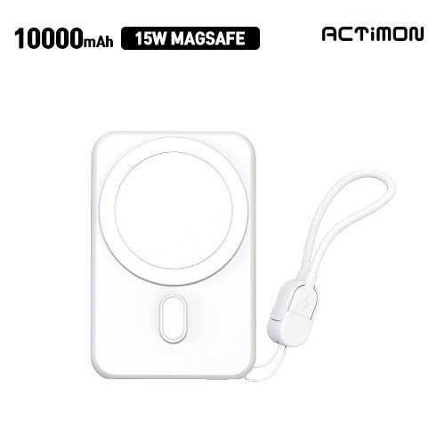 엑티몬 숏 스트랩15W 고속 맥세이프 보조배터리1000