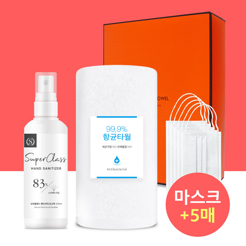 코로나 생활안심세트 VM101 (항균타올1P+손소독제1