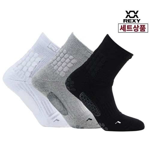 렉시 엠보싱 밸런스 미드 삭스 3족세트 (특허받은 기능