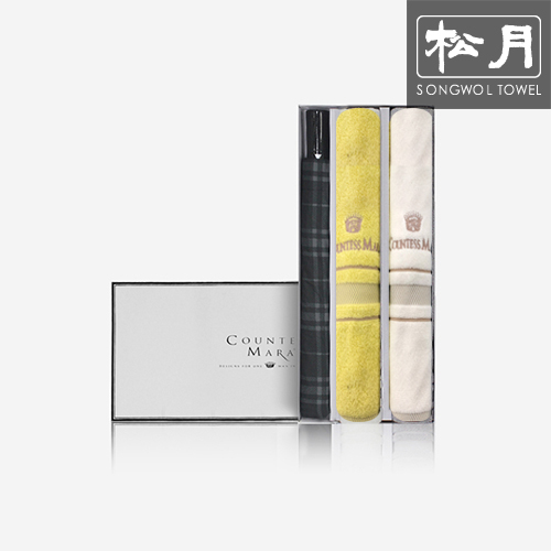 송월 2단 모던체크 1p + 카운테스마라 센치150g 
