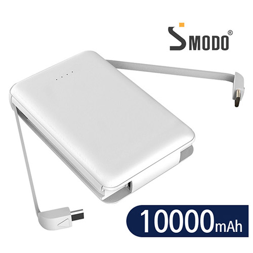 [에스모도] 듀얼케이블 일체형 10000mAh 보조배터