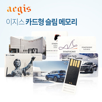 이지스-카드형 슬라이드 USB메모리 (4GB/8GB/1