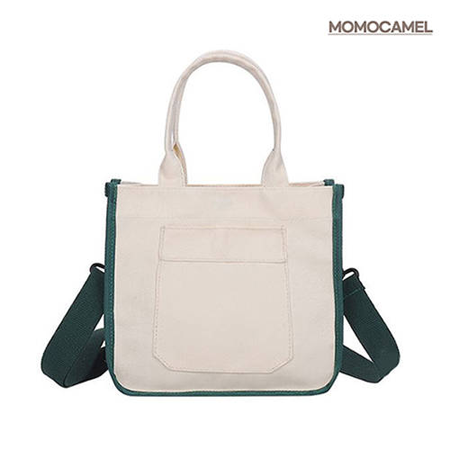 모모카멜 미니 에코 크로스백 포켓형 23*21*11cm